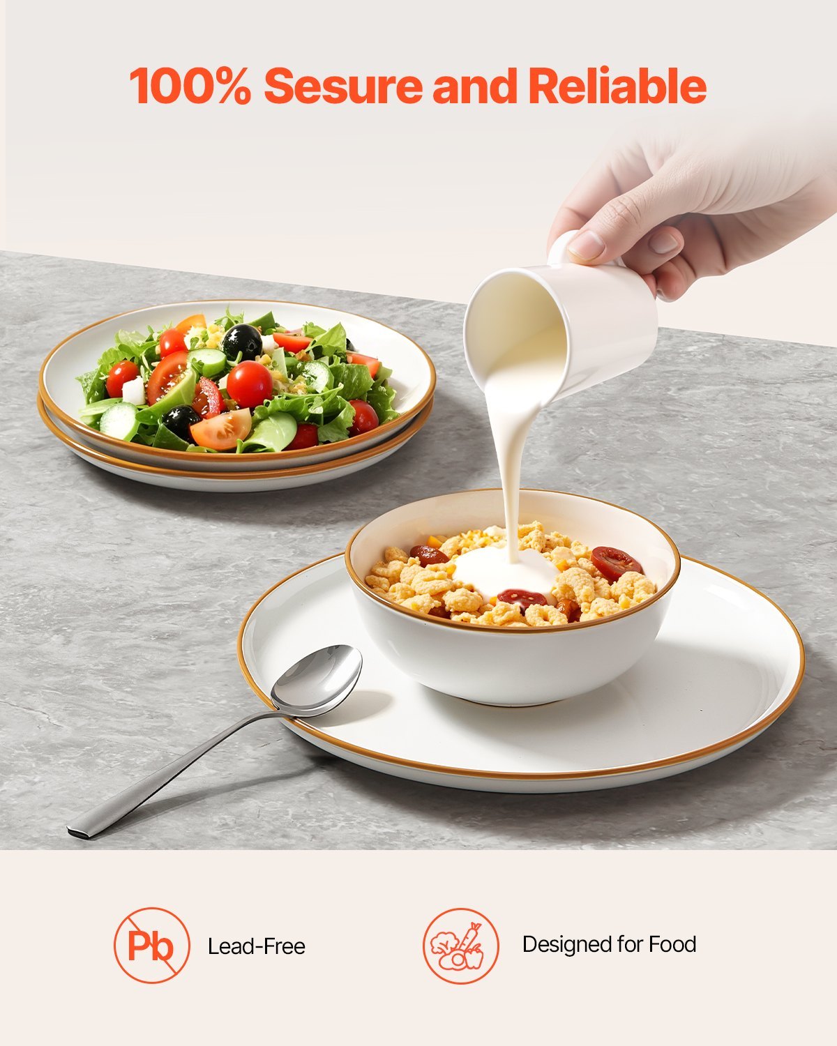 18 PCS Ceramic Dinnerware Set