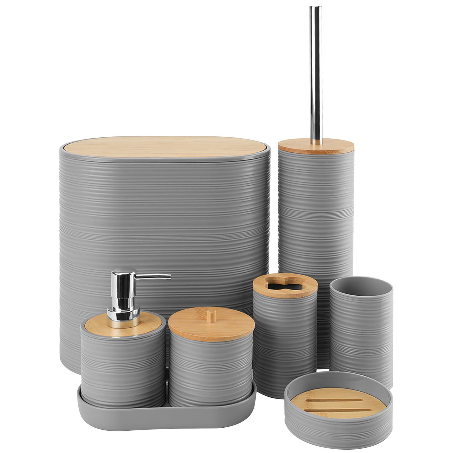 Set Of 8Pcs Bathroom Accessories