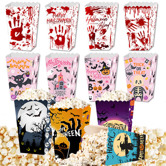 12Pcs Halloween Popcorn Box