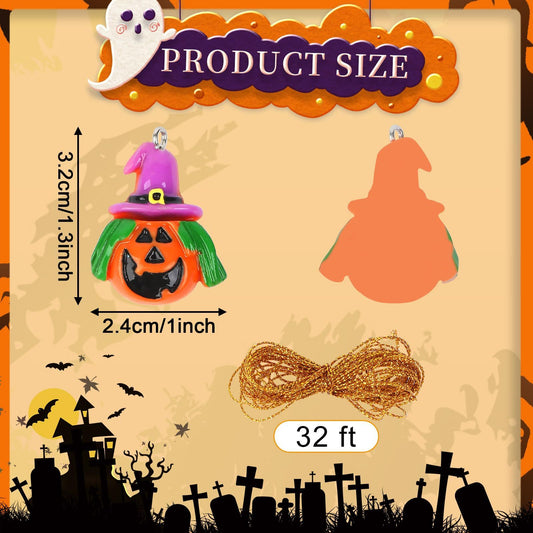 36PCS Mini Resin Halloween Ornaments