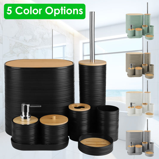 Set Of 8Pcs Bathroom Accessories